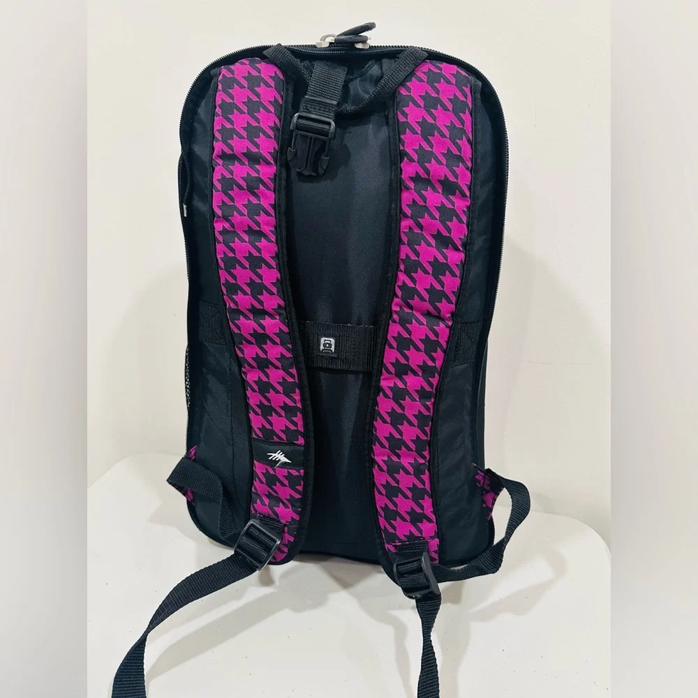 High Sierra‎ Backpack – Pink & Black Houndstooth Pattern, Stylish & Practical